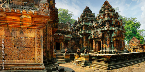 banteay srei temple at Angkor wat archaeologic park ,Cambodia	 photo