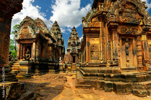 banteay srei temple at Angkor wat archaeologic park  Cambodia 