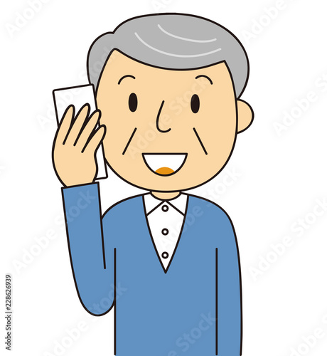 二頭身 男性 シニア 電話するおじいちゃん 笑顔 Stock イラスト Adobe Stock 二頭身 男性 シニア 電話するおじいちゃん 笑顔 Stock イラスト Adobe Stock