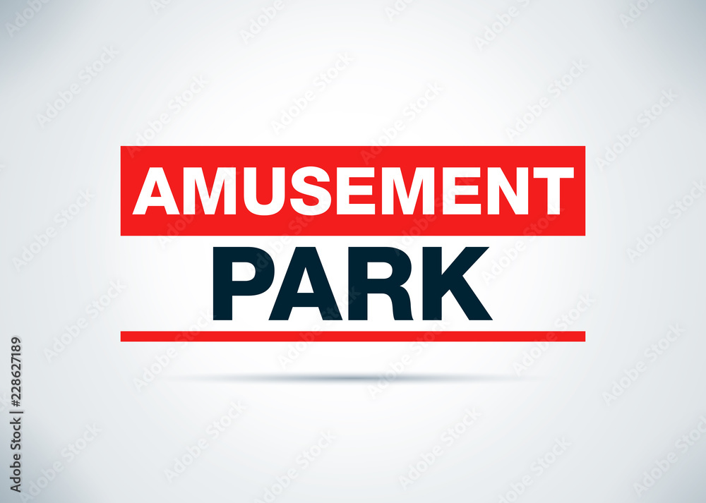 Amusement Park Abstract Flat Background Design Illustration Amusement Park Abstract Flat Background Design Illustration