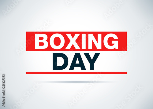 Boxing Day Abstract Flat Background Design Illustration