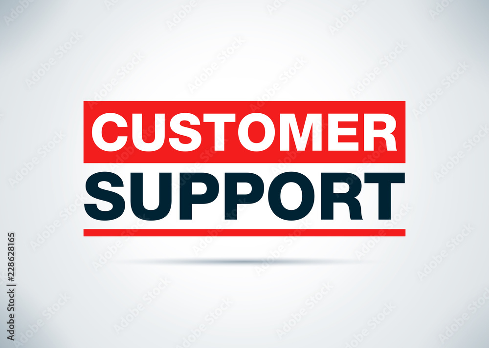 Customer Support Abstract Flat Background Design Illustration Customer Support Abstract Flat Background Design Illustration
