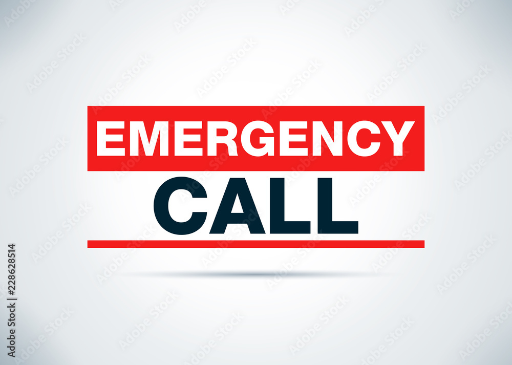 Emergency Call Abstract Flat Background Design Illustration Emergency Call Abstract Flat Background Design Illustration
