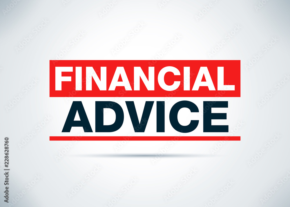 Financial Advice Abstract Flat Background Design Illustration Financial Advice Abstract Flat Background Design Illustration