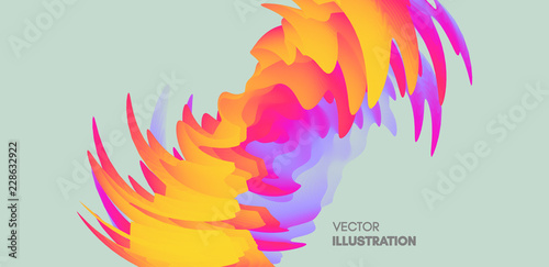 Abstract wavy background with dynamic effect. Vector illustration. Can be used for advertising, marketing, presentation.