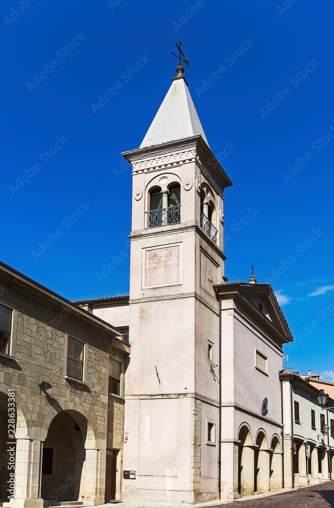 bell tower in San Marino
