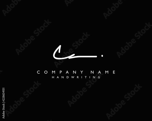 C A Initial handwriting logo