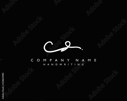 C D Initial handwriting logo