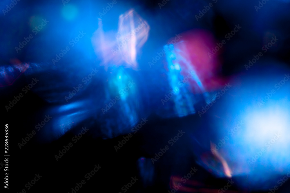 Fototapeta premium Blue bright shines in murk