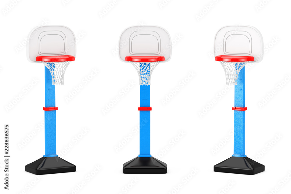 Obraz premium Children Toy Basketball Ring with Net. 3d Rendering