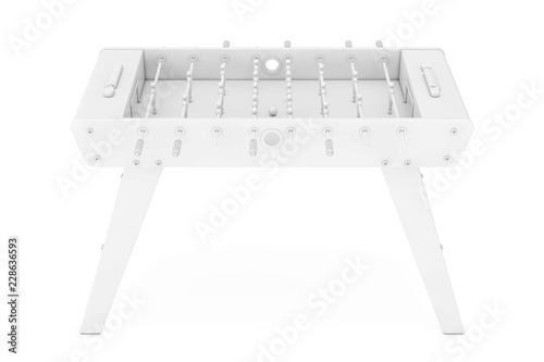 Soccer Table Football Game in Clay Style. 3d Rendering
