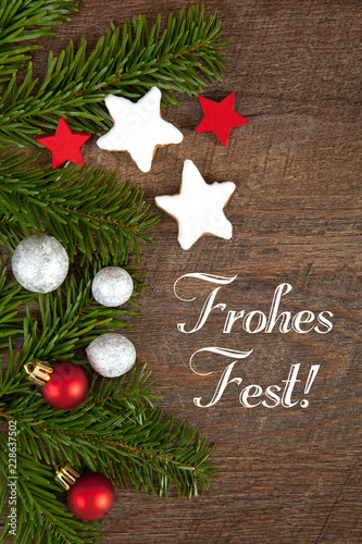 Weihnachtskarte-Frohes Fest