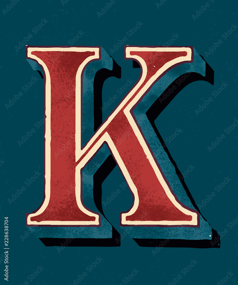 English alphabet letter K icon isolated Stock Vector | Adobe Stock