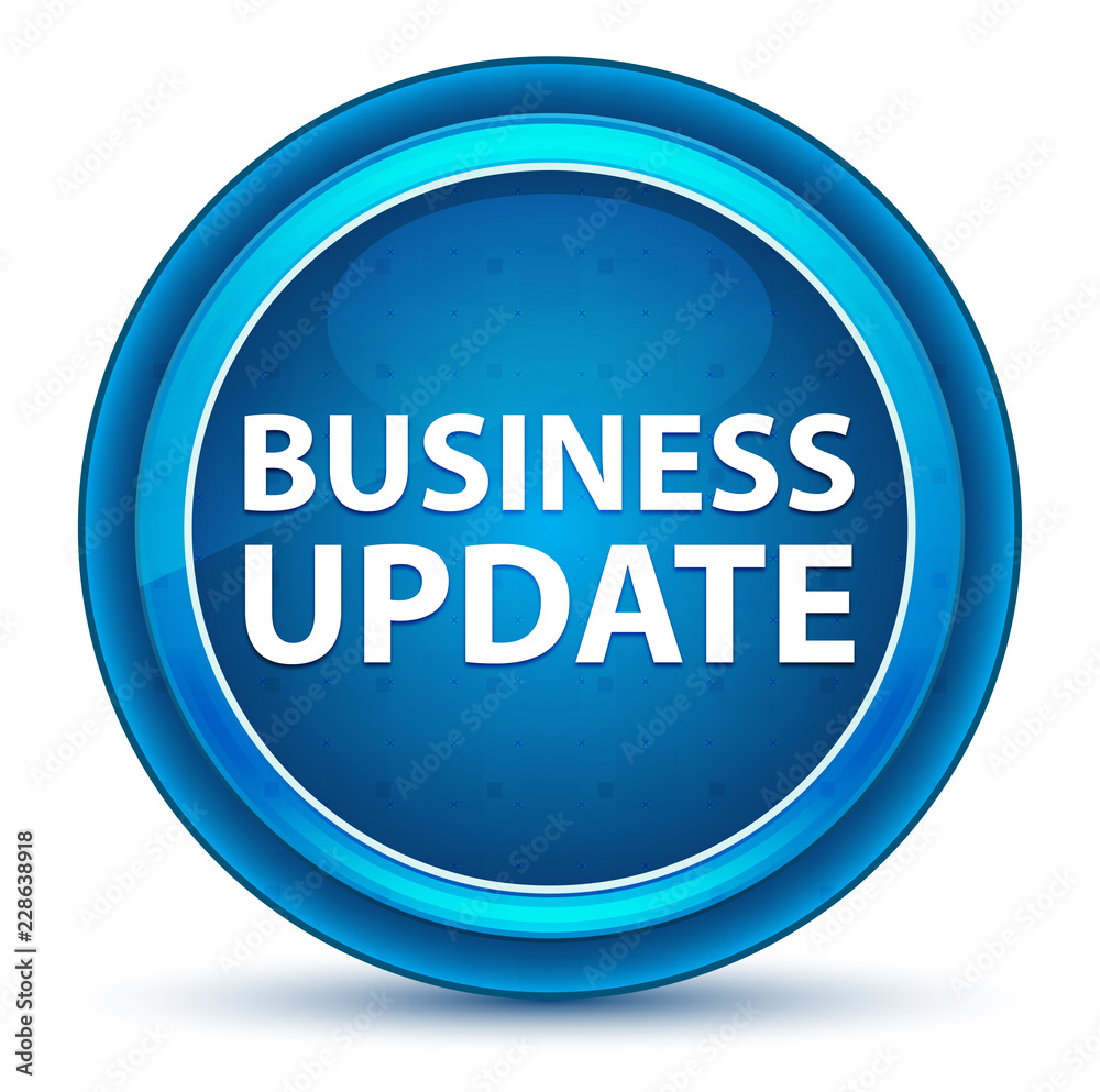 Business Update Eyeball Blue Round Button Business Update Eyeball Blue Round Button