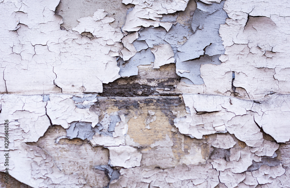 Wall of old wooden boards with peeling paint in ancient building in Catania, Sicily, Italy Wall of old wooden boards with peeling paint in ancient building in Catania, Sicily, Italy