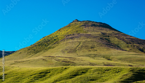 View of mountains in the highlands in Turkey photo