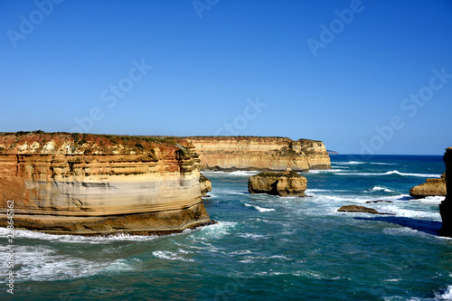 Cliff face at the 12 Apostles on the great Ocean Road, Australia photo