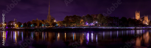 Panorama of Worcester at night © harry