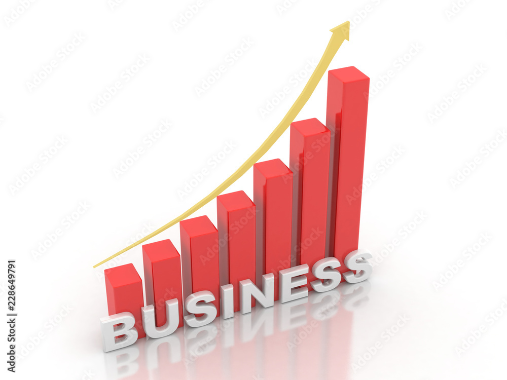 3d rendering Stock market online business concept. business Graph 3d rendering Stock market online business concept. business Graph