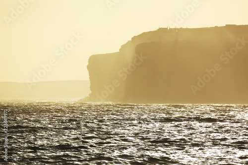Sunrise over the Orkneys islands