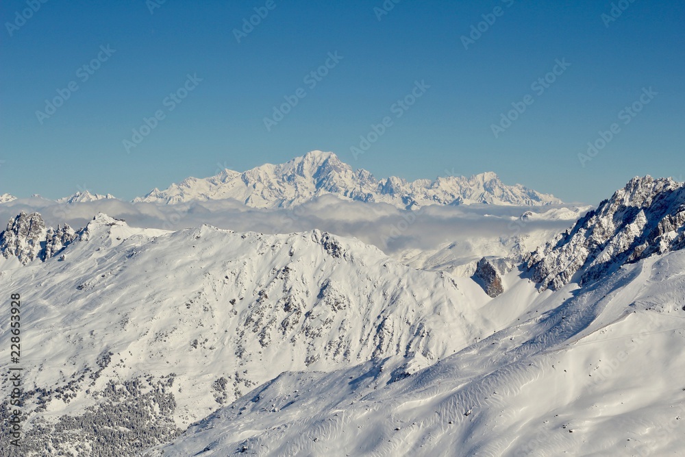 Mont Blanc is the highest mountain in the Alps and the highest in Europe