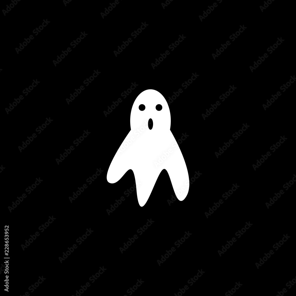 black ghost halloween