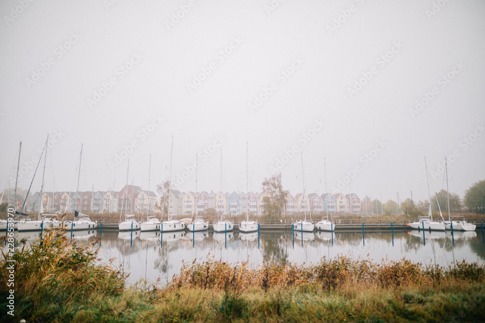 Herbst-Nebel in Greifswald und Wieck am Ryck