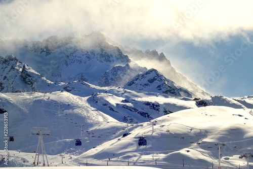 Montains in french Alps, Val Thorens