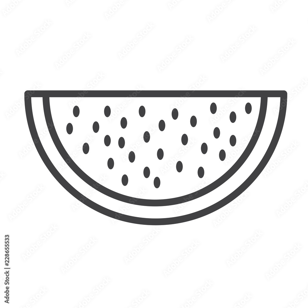 Watermelon vector icon