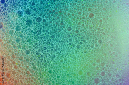 texture of bubbles on colorful background