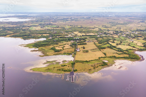 Aerial View of Lough Corrib in Ireland