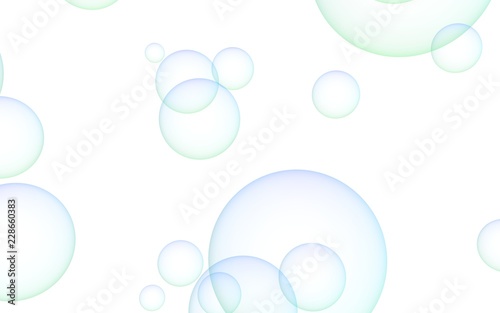 Light pastel colored background with pink bubbles. Wallpaper, texture blue balloons. 3D illustration