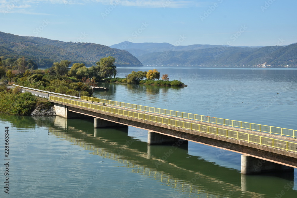 Obraz premium Danube river, Serbia