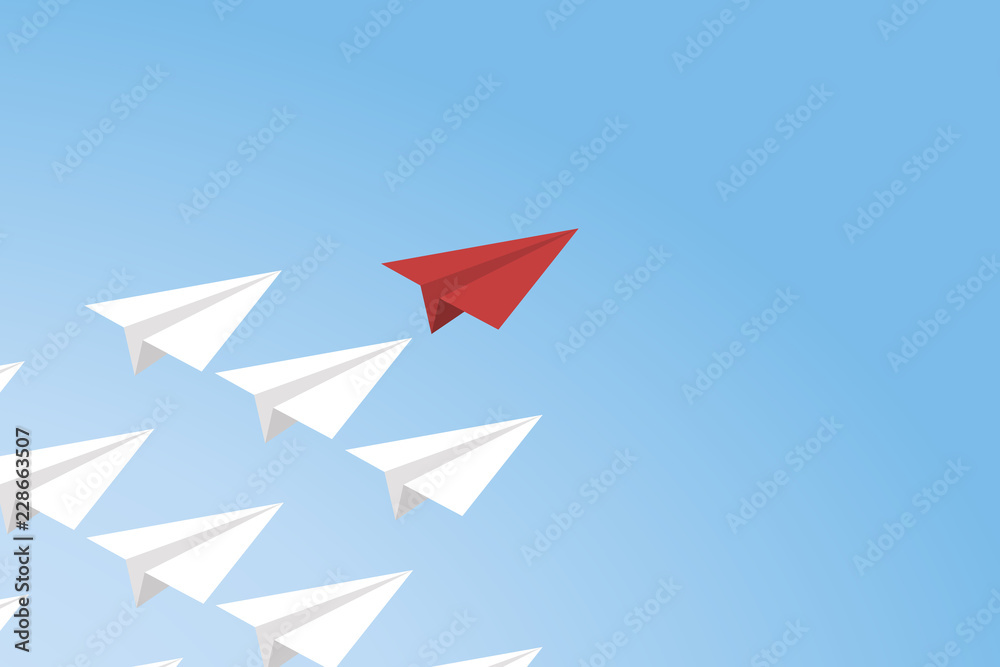 Leadership concept, standing out from the crowd. Leadership concept, standing out from the crowd.