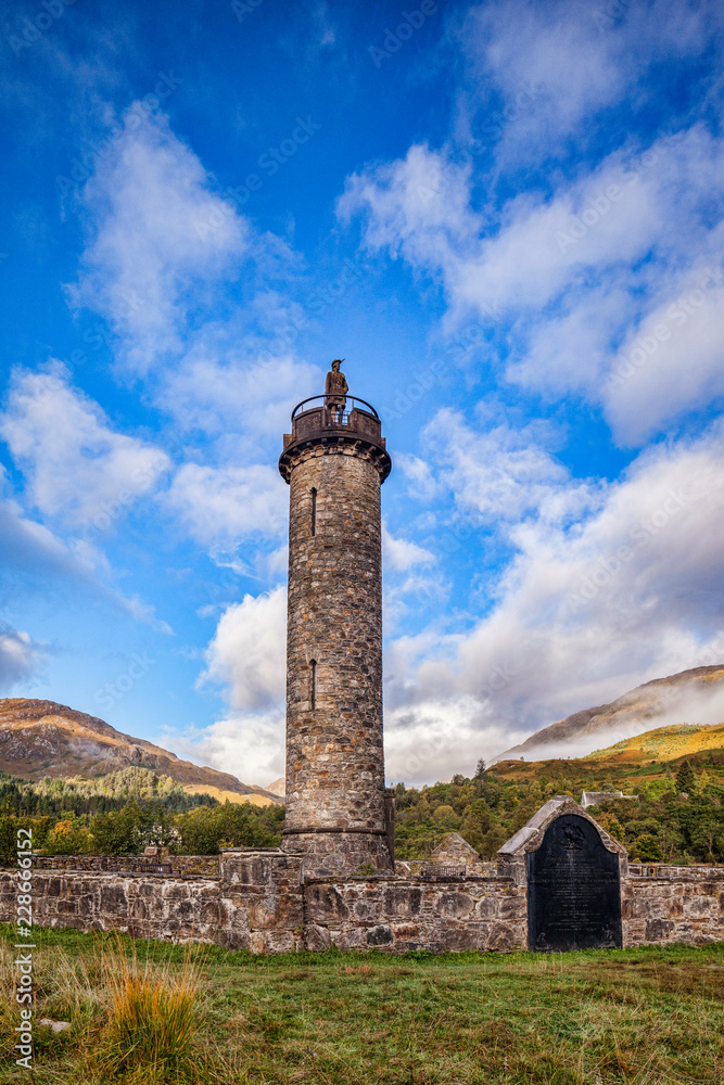 Glenfinnan Monument, Lochaber, Highland, Scotland, UK