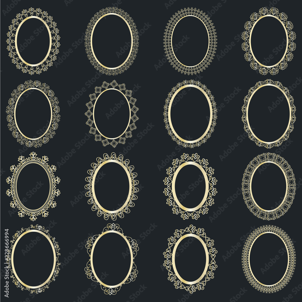 Elegant Lace Borders Frames laser cut Elegant Lace Borders Frames laser cut