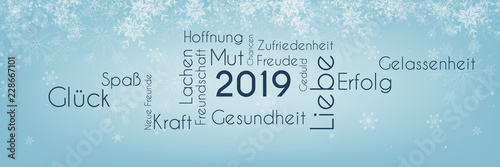 2019 Wort-Wolke - Schnee Winter