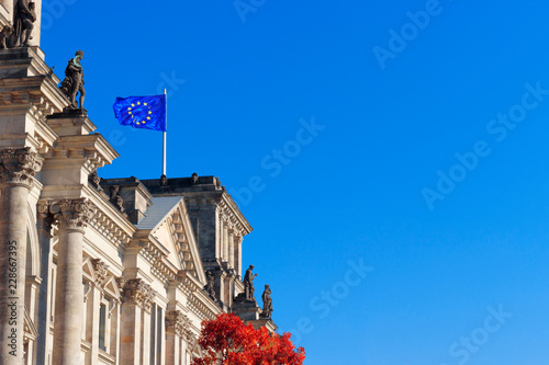 European flag against the sky