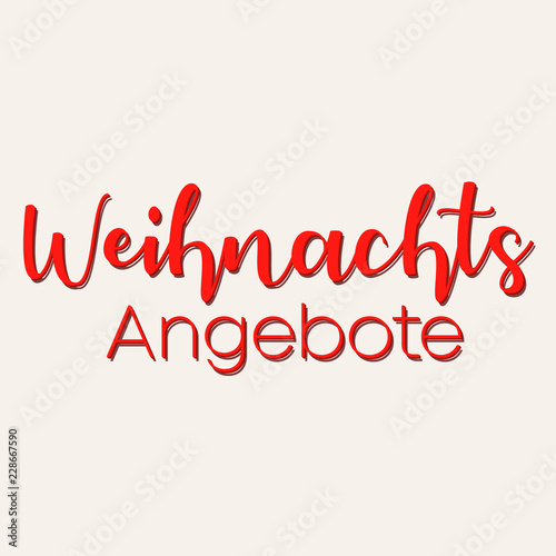 Hinweisschild zu Angeboten für die Weihnachtszeit