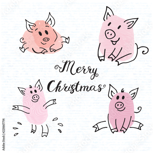 Zodiac Symbol of the New Year 2019 Piggy