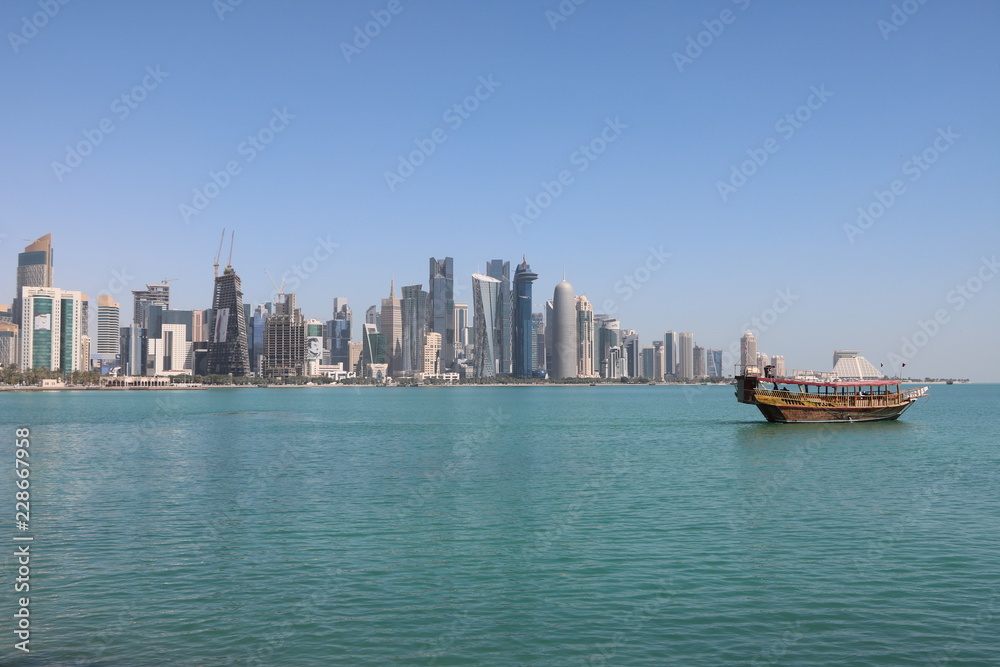 Fototapeta premium Skyline of Doha, Qatar