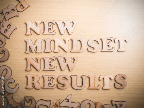Self Development Motivational Words Quotes Concept, New Mindset Result