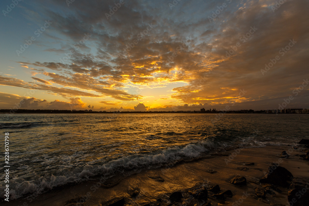 Sunset at Caloundra, Queensland