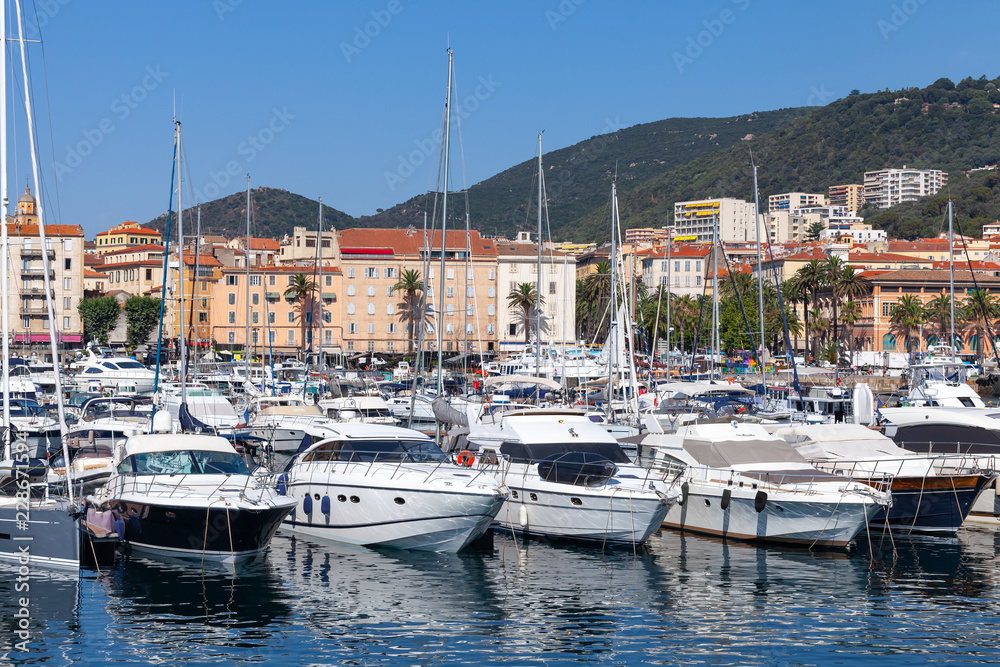 Ajaccio marina, Corsica island, France