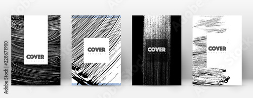 Cover page design template. Hipster brochure layou