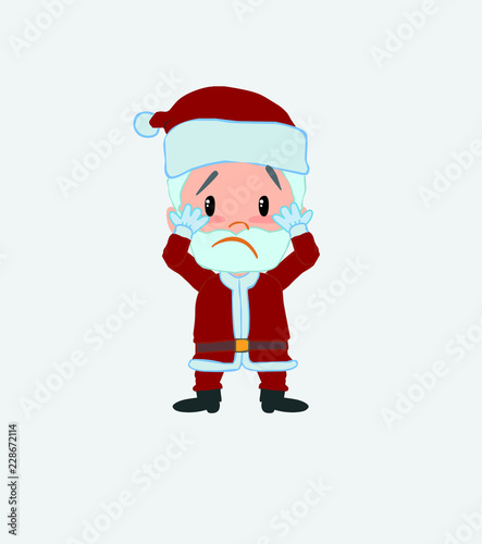 Santa Claus, surprised.