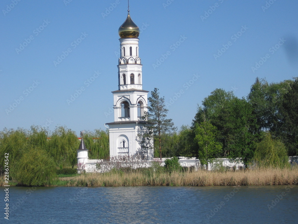 church on the river Krasnodar region