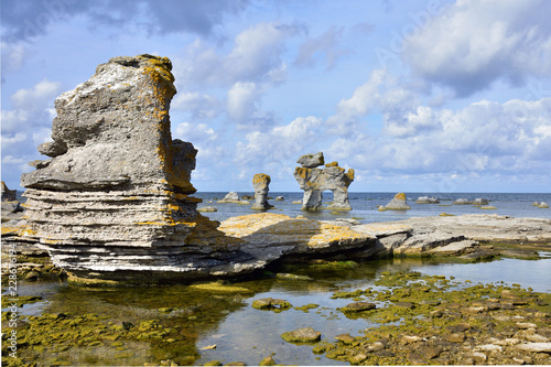 Gamle hamn auf der Insel Farö auf Gotland in Schweden