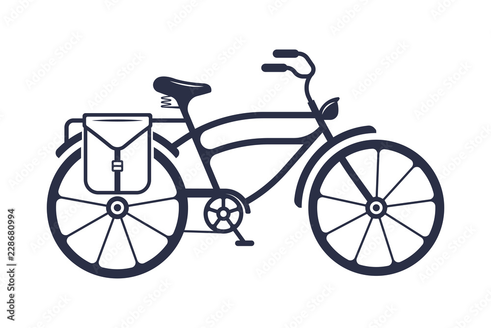 Fototapeta premium Vector Illustration of the Bicycle.