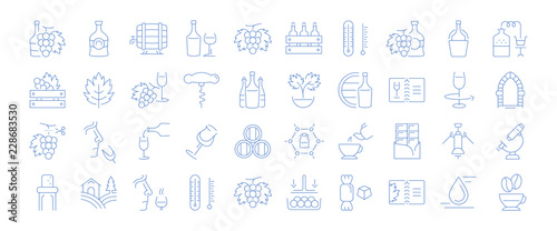 Set of Icons of Cognac